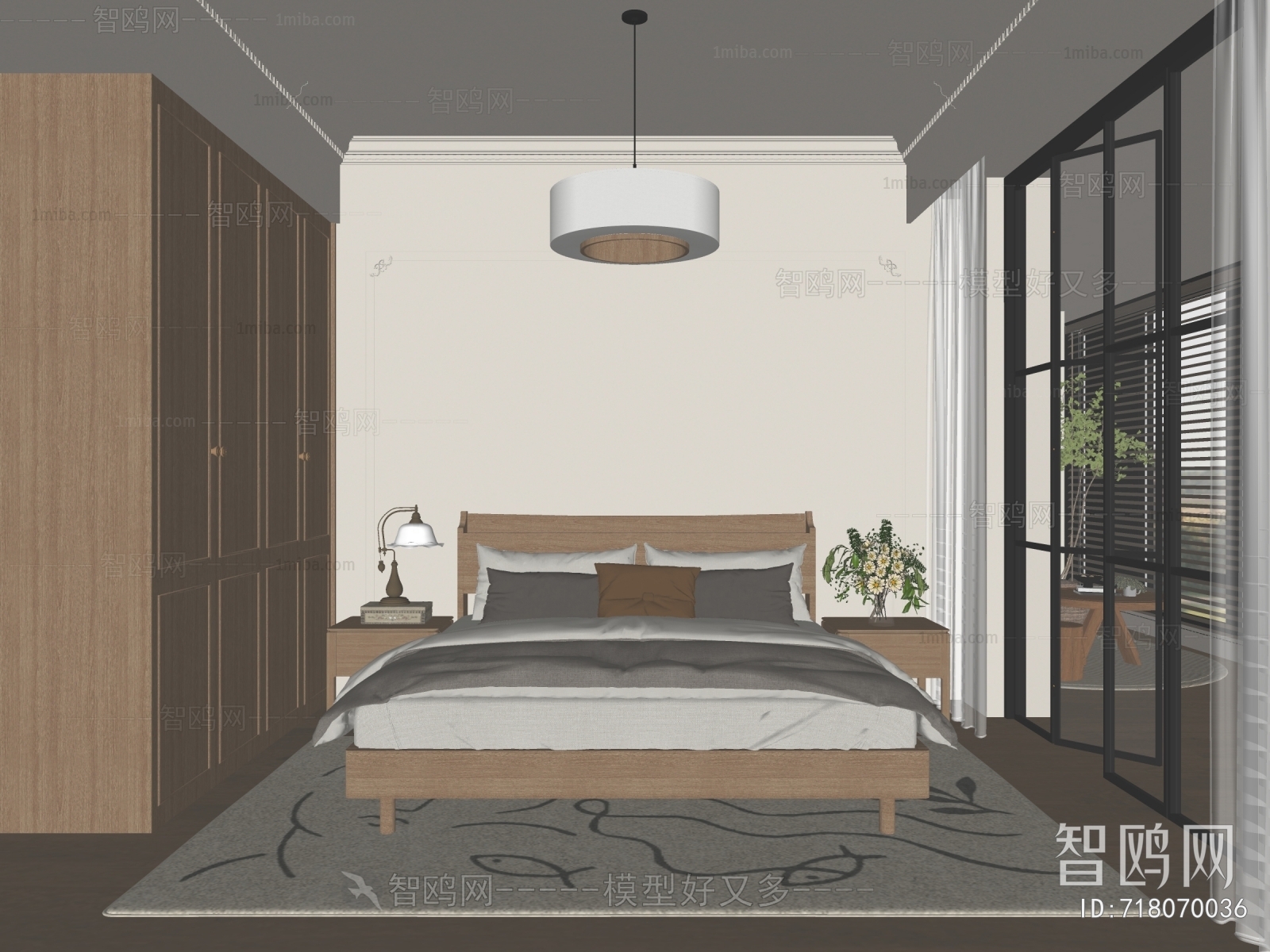 Wabi-sabi Style Bedroom