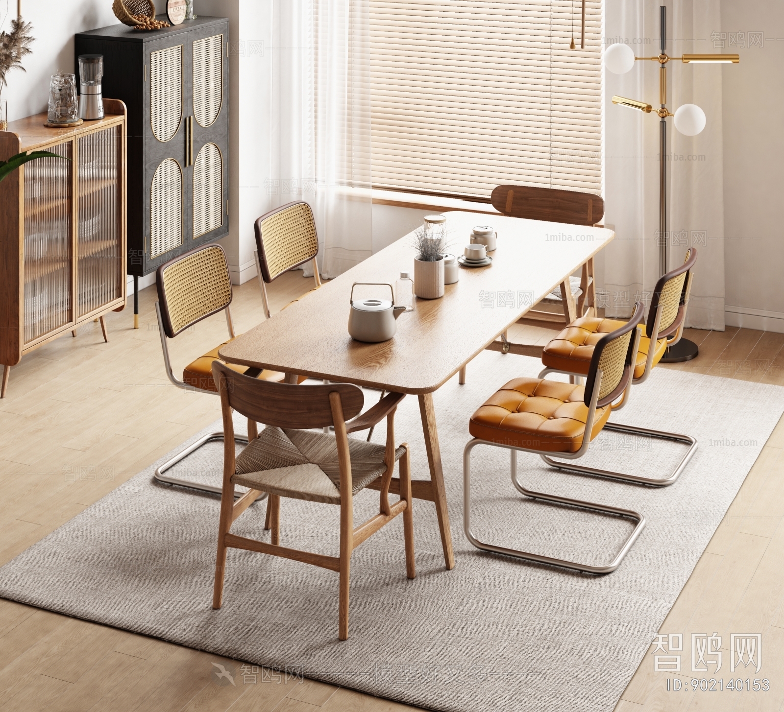 Nordic Style Dining Table And Chairs