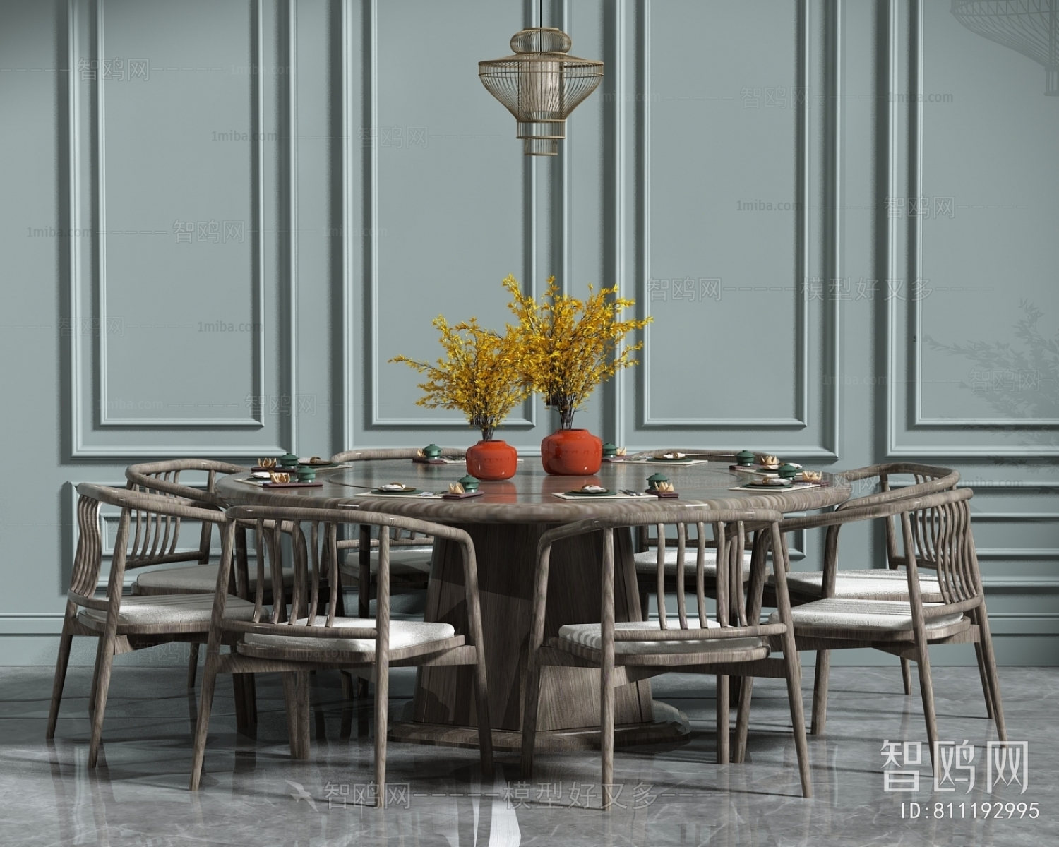 New Chinese Style Dining Table And Chairs