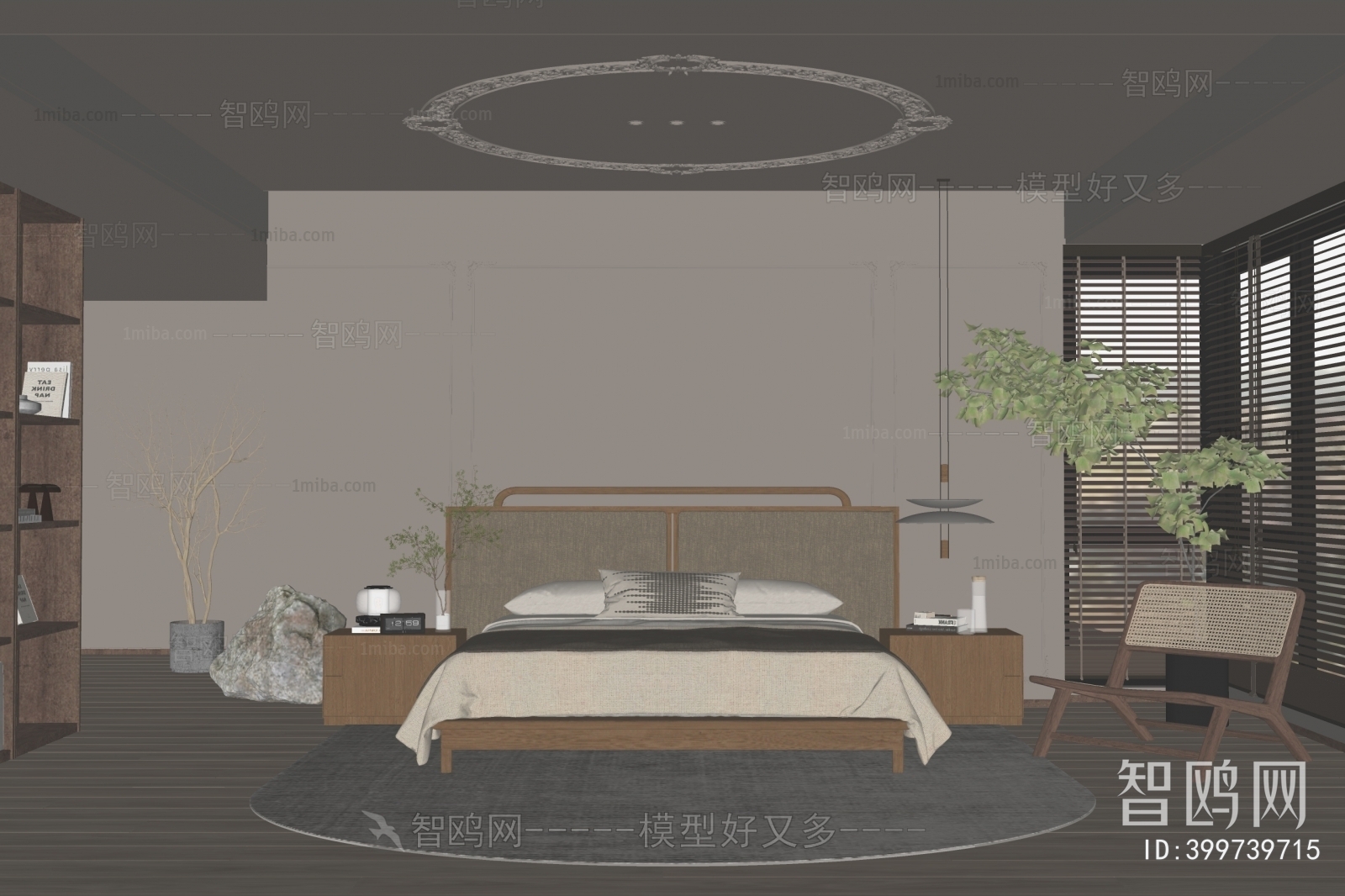 Wabi-sabi Style Bedroom