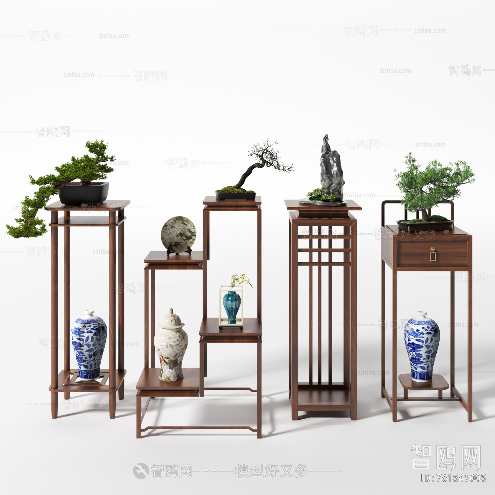 New Chinese Style Flower Shelf