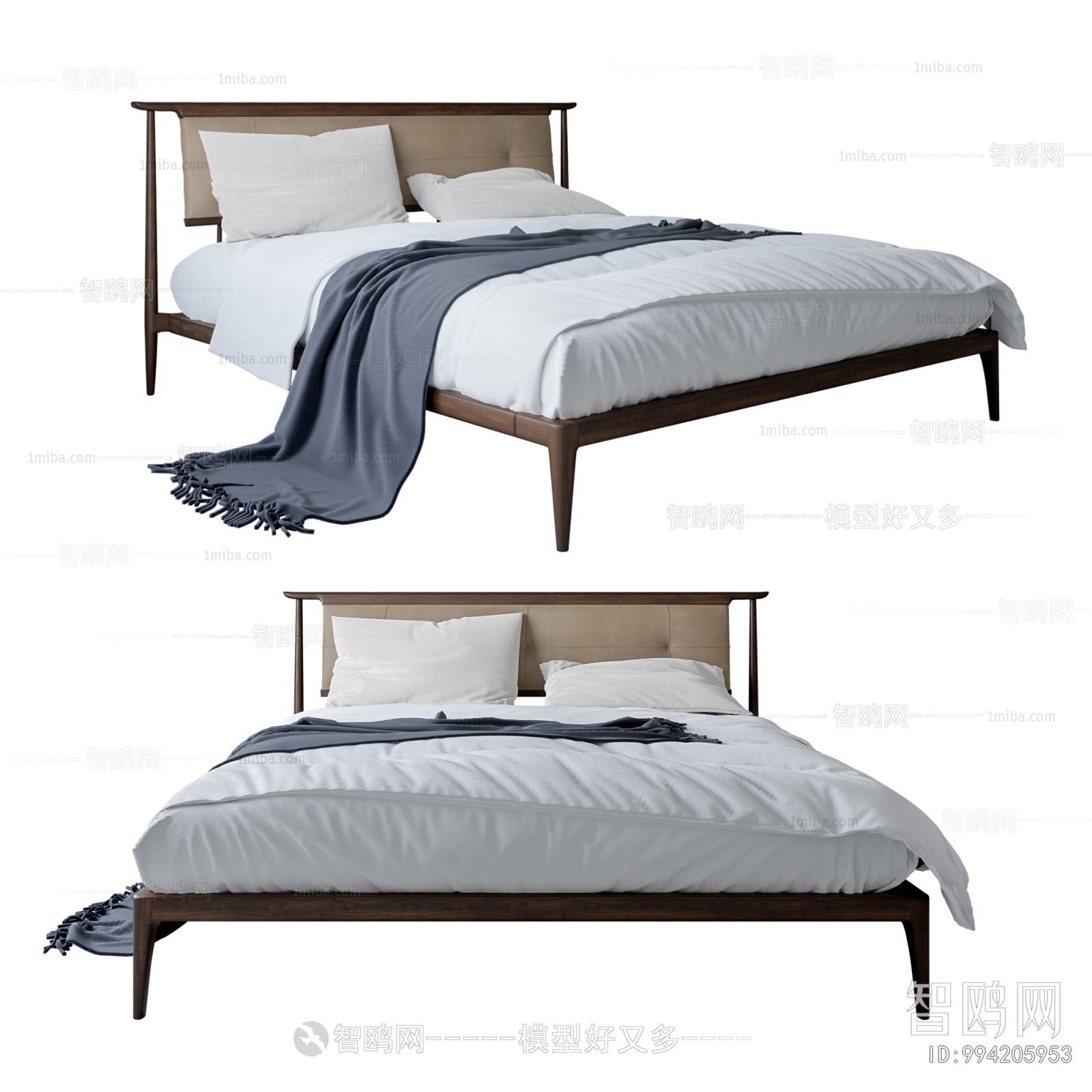 New Chinese Style Double Bed