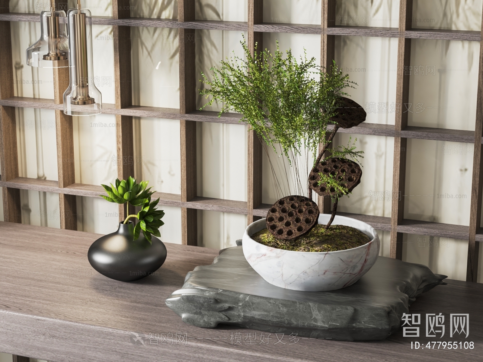 New Chinese Style Desktop Plant