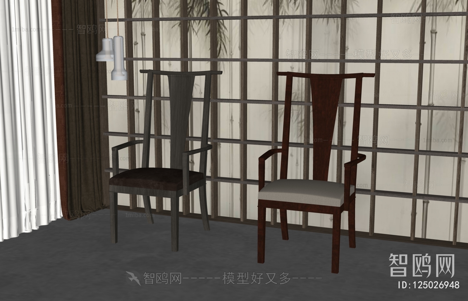 New Chinese Style Lounge Chair