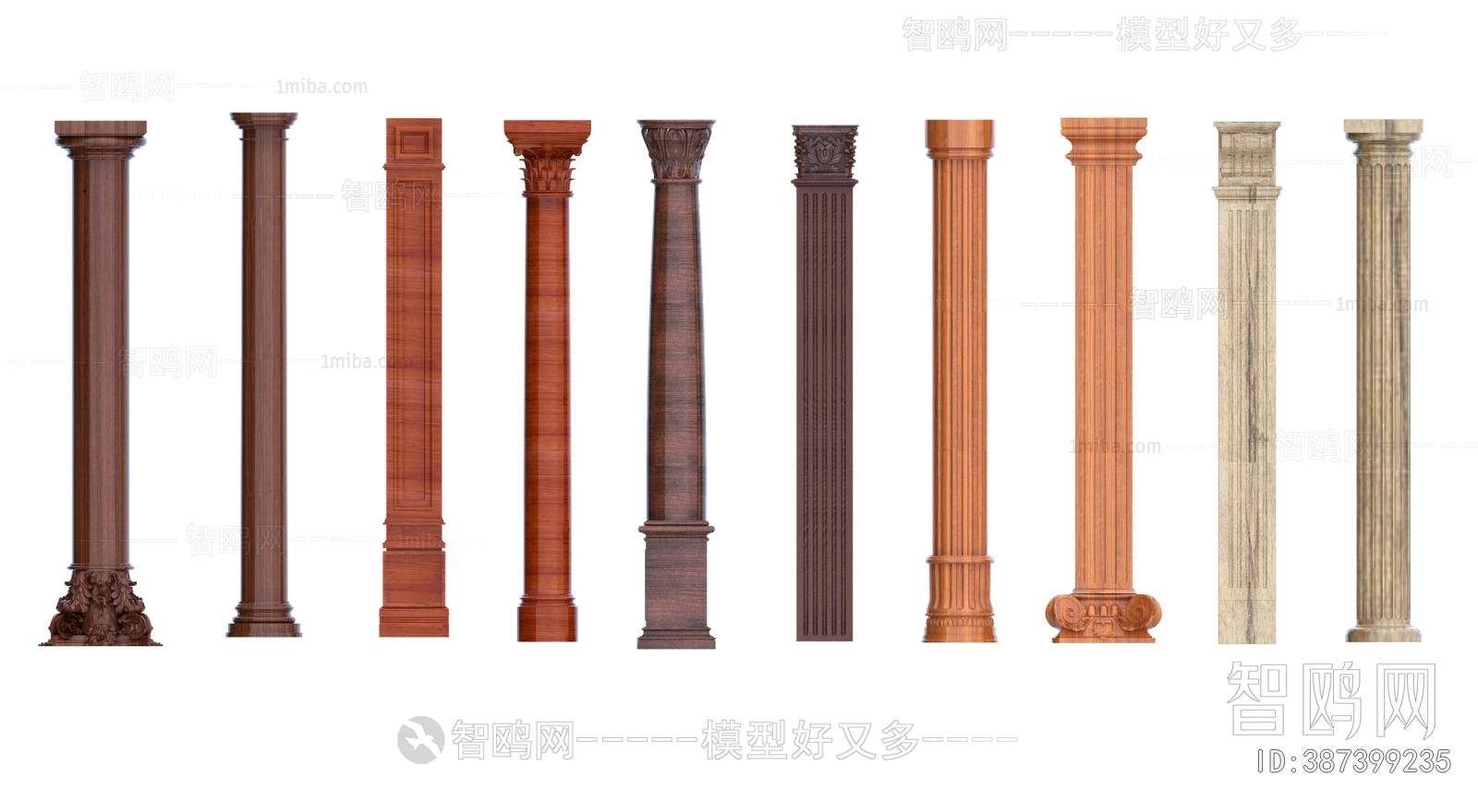 新中式柱子