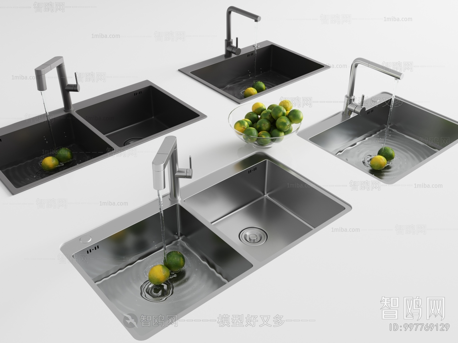 现代水槽洗菜盆