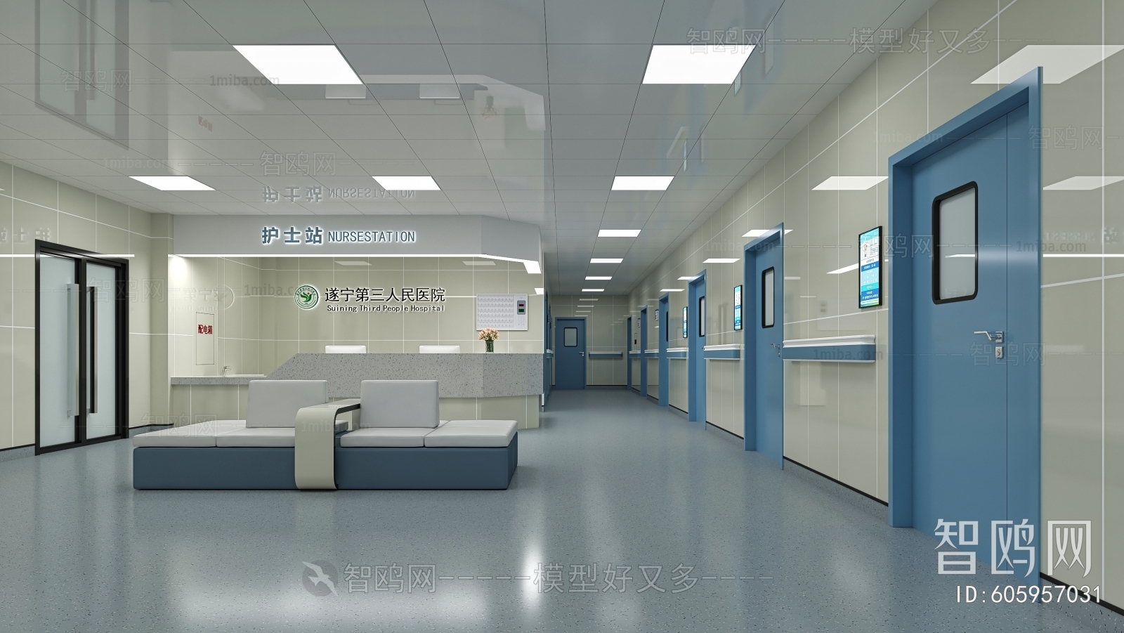Modern Hospital Hall
