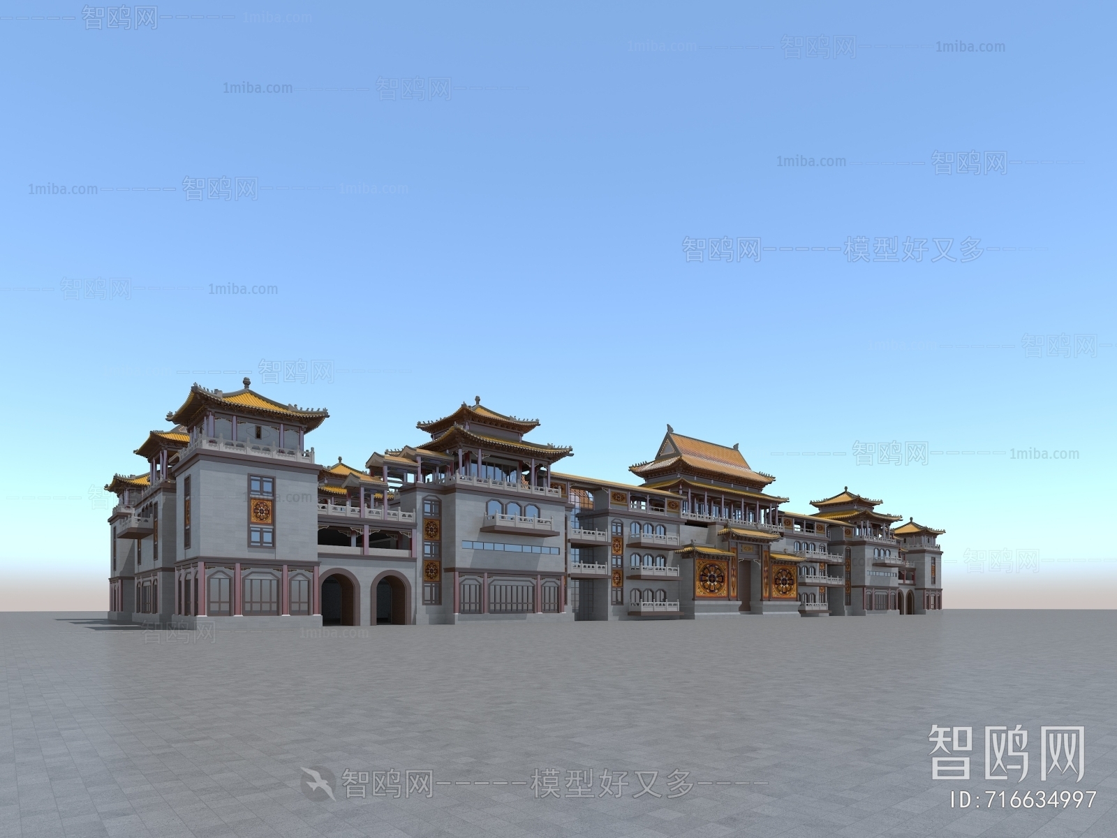 Chinese Style Ancient Architectural Buildings