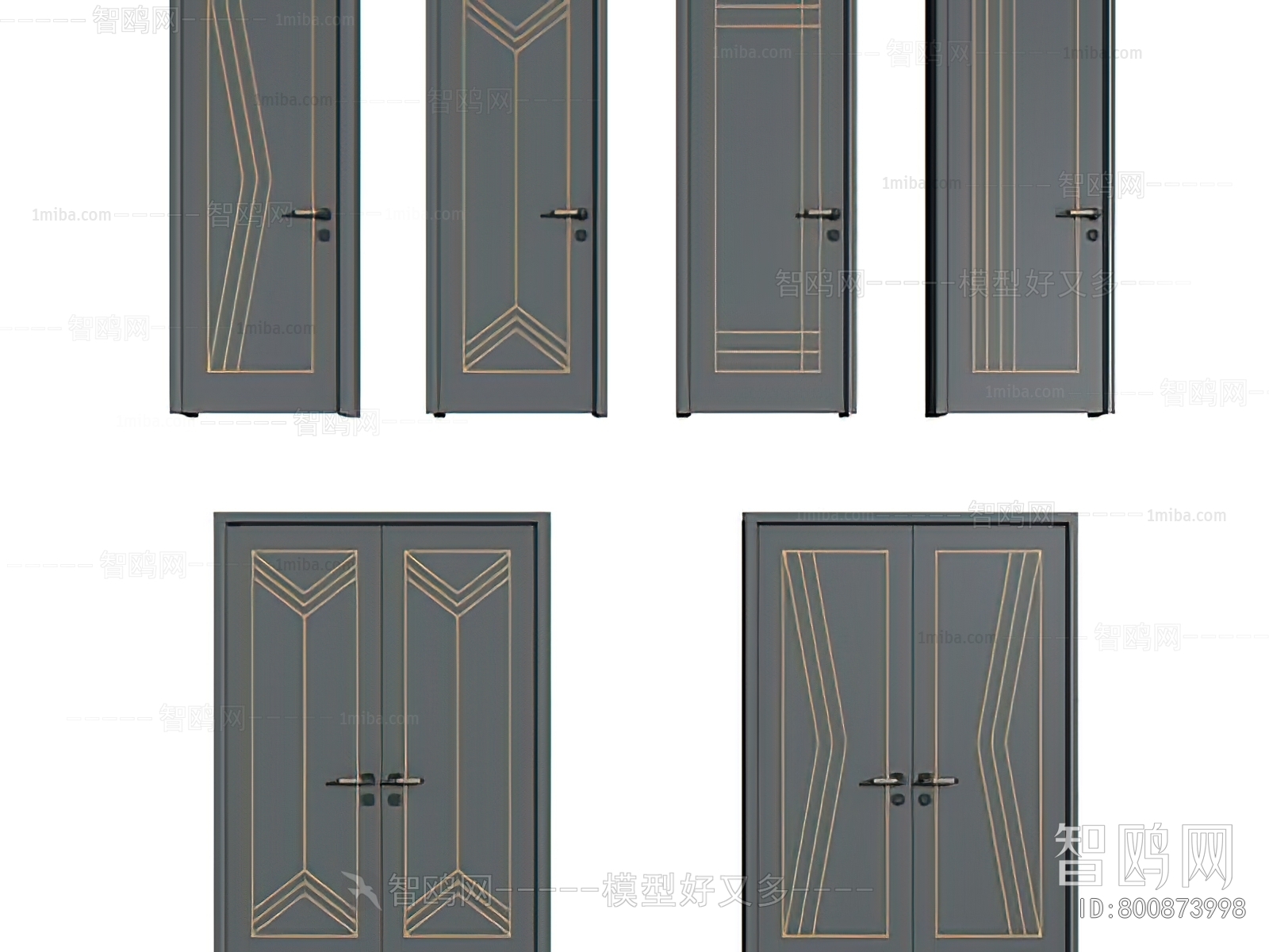 New Chinese Style Double Door