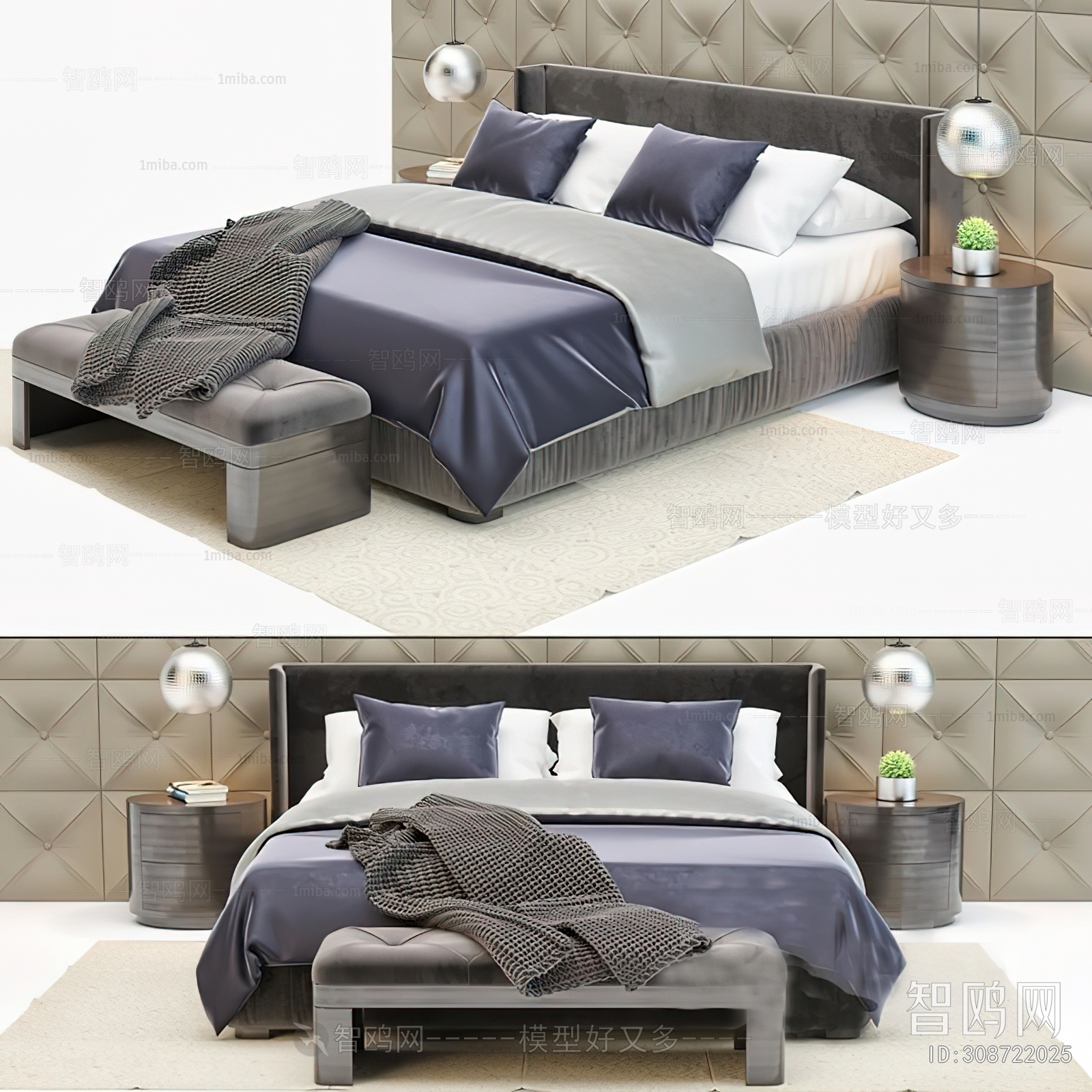 Modern Double Bed