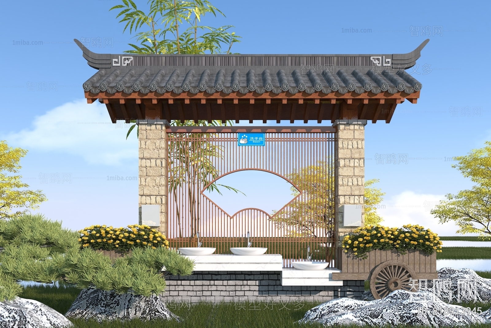 Chinese Style Building Component