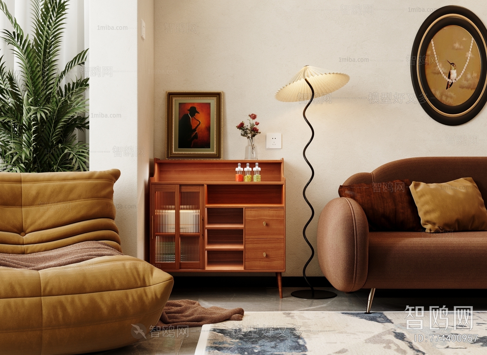 American Style Retro Style Sideboard