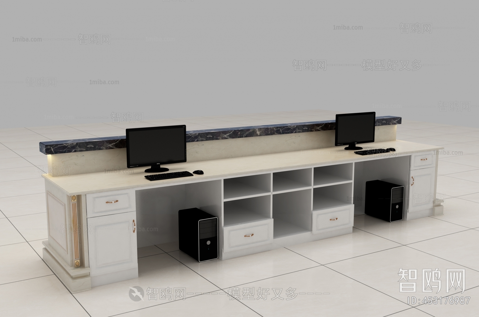 Simple European Style Reception Desk