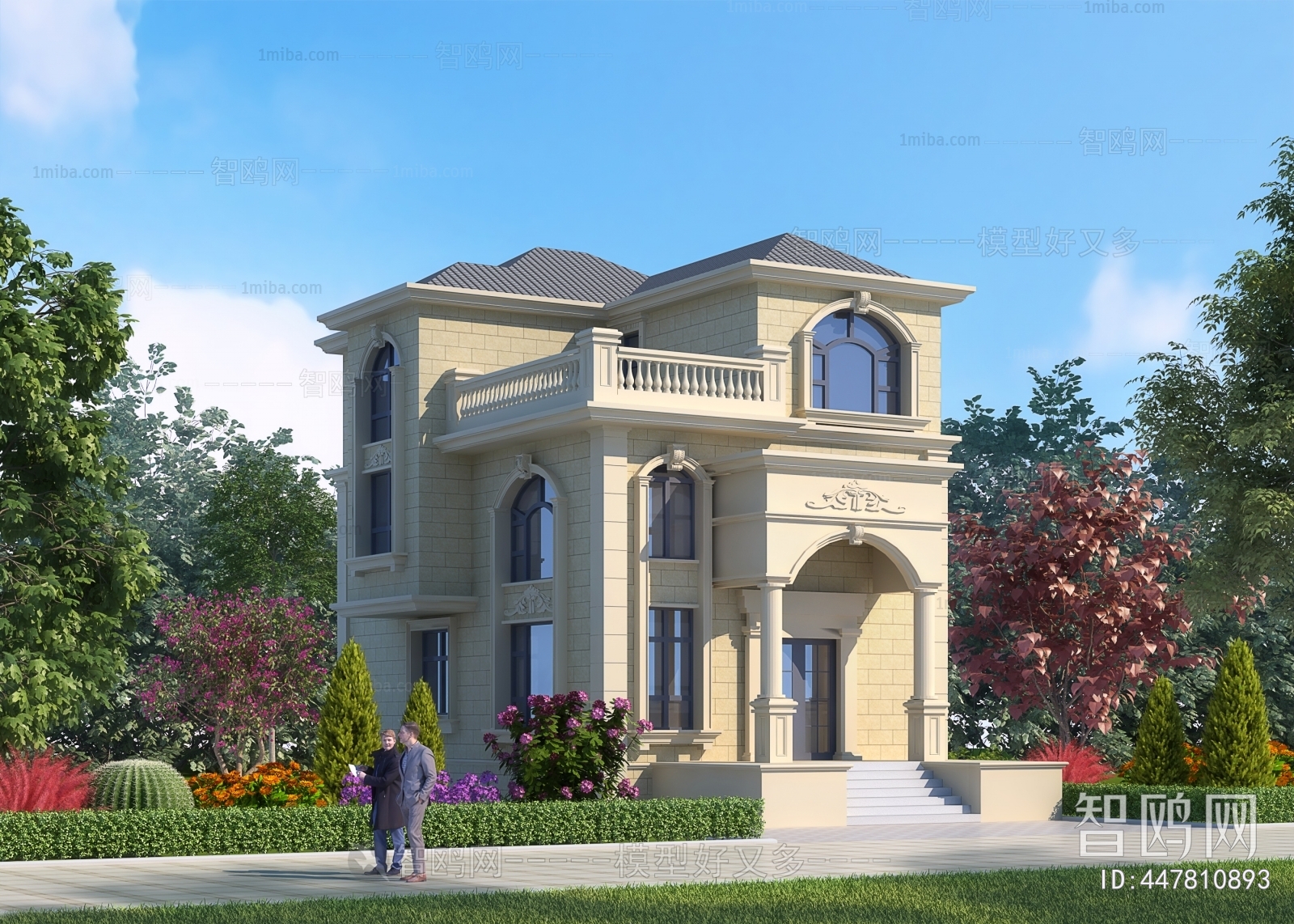 Simple European Style Villa Appearance