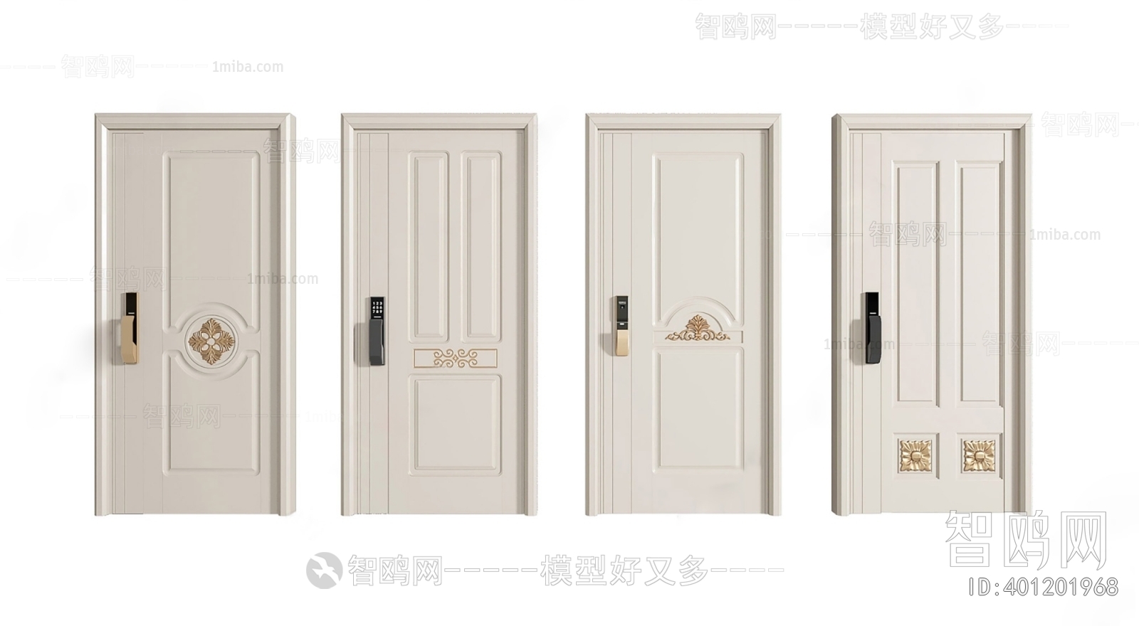 Simple European Style Entrance Door