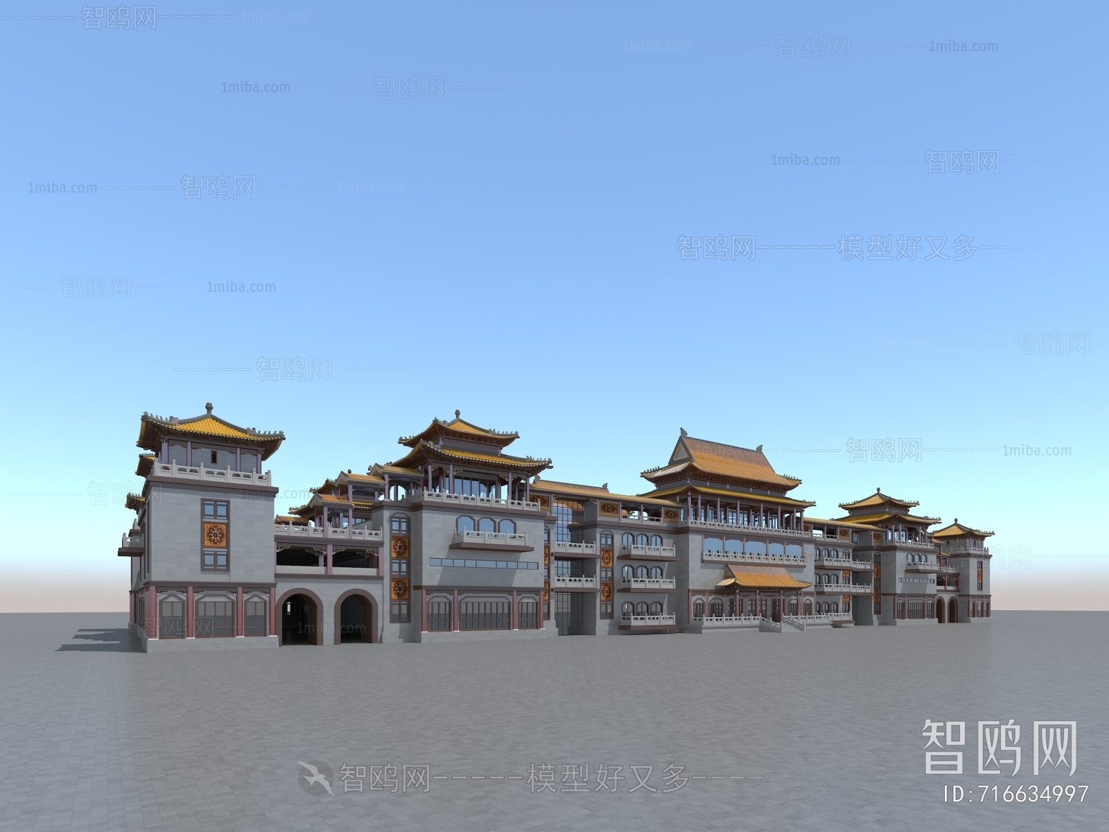 Chinese Style Ancient Architectural Buildings