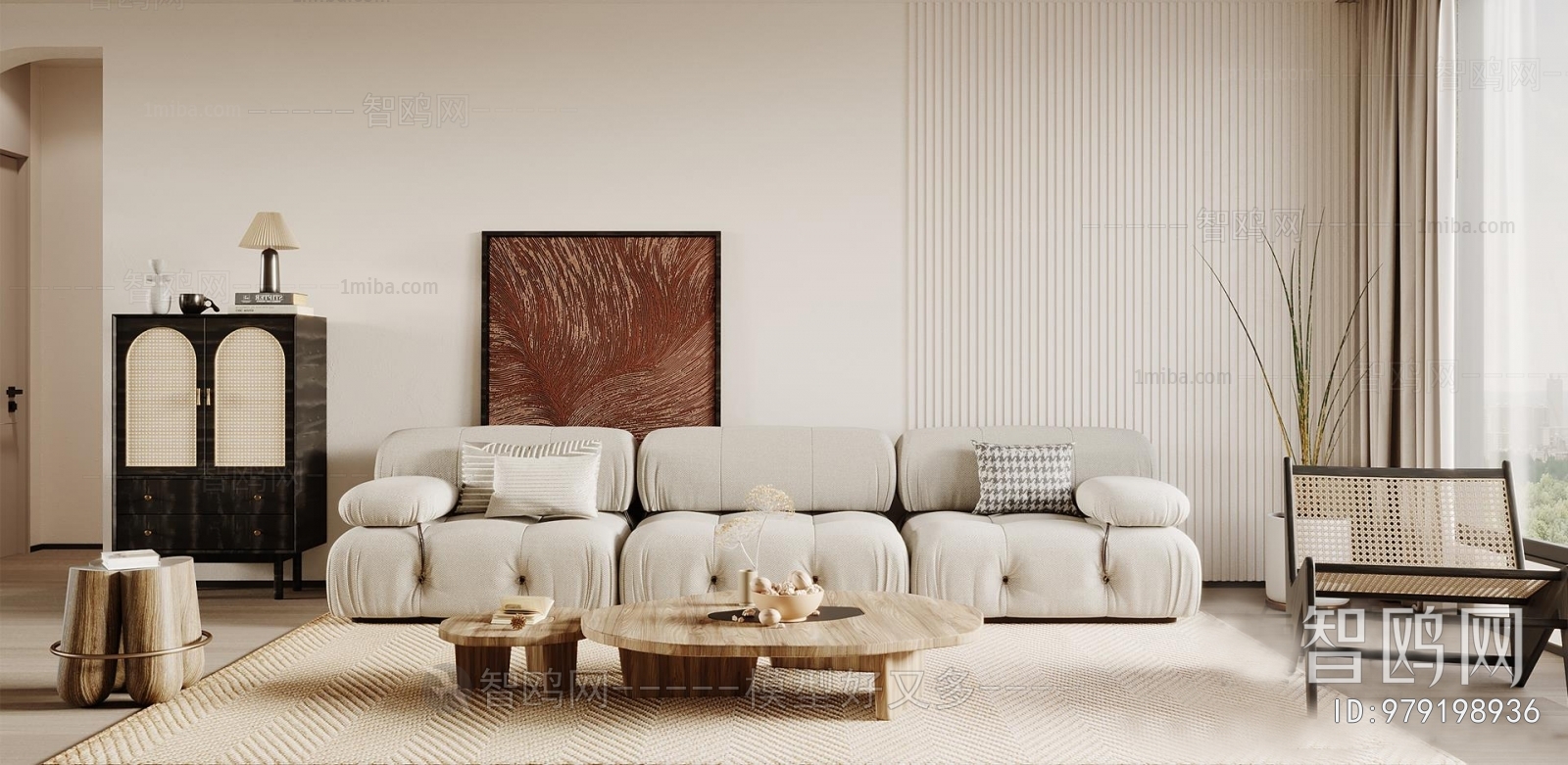 Wabi-sabi Style Sofa Combination