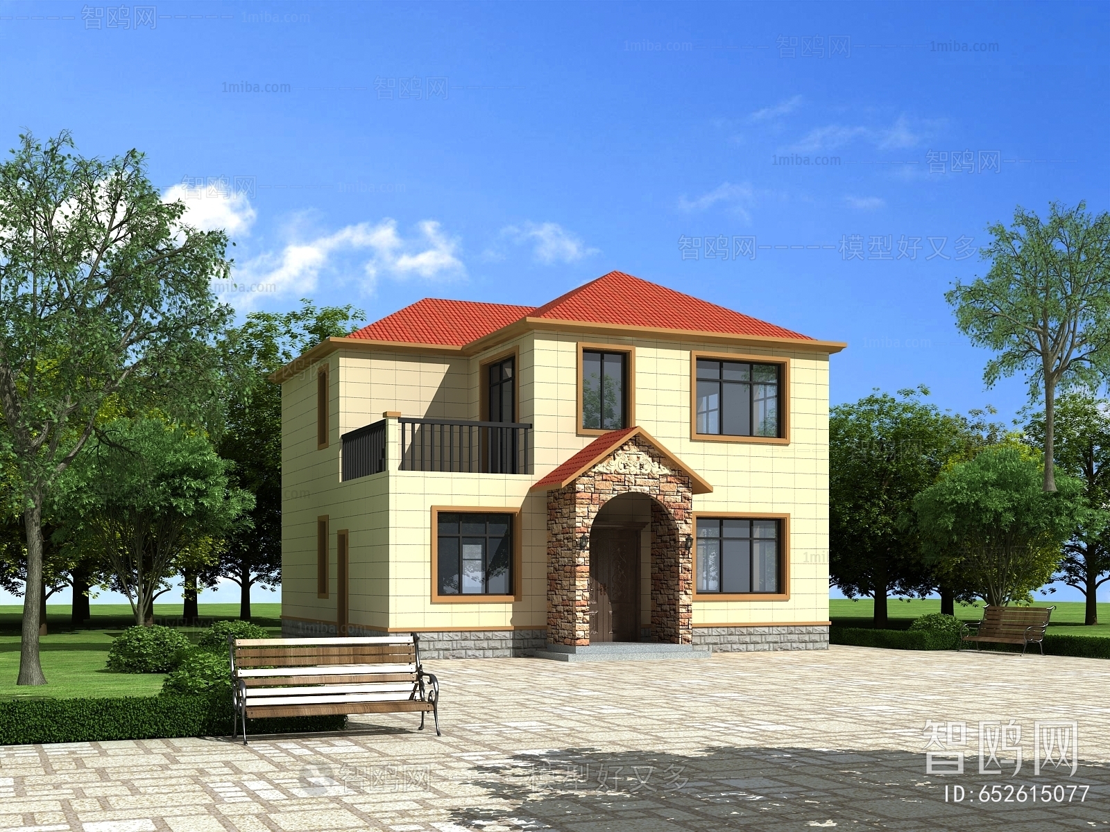 Simple European Style Villa Appearance