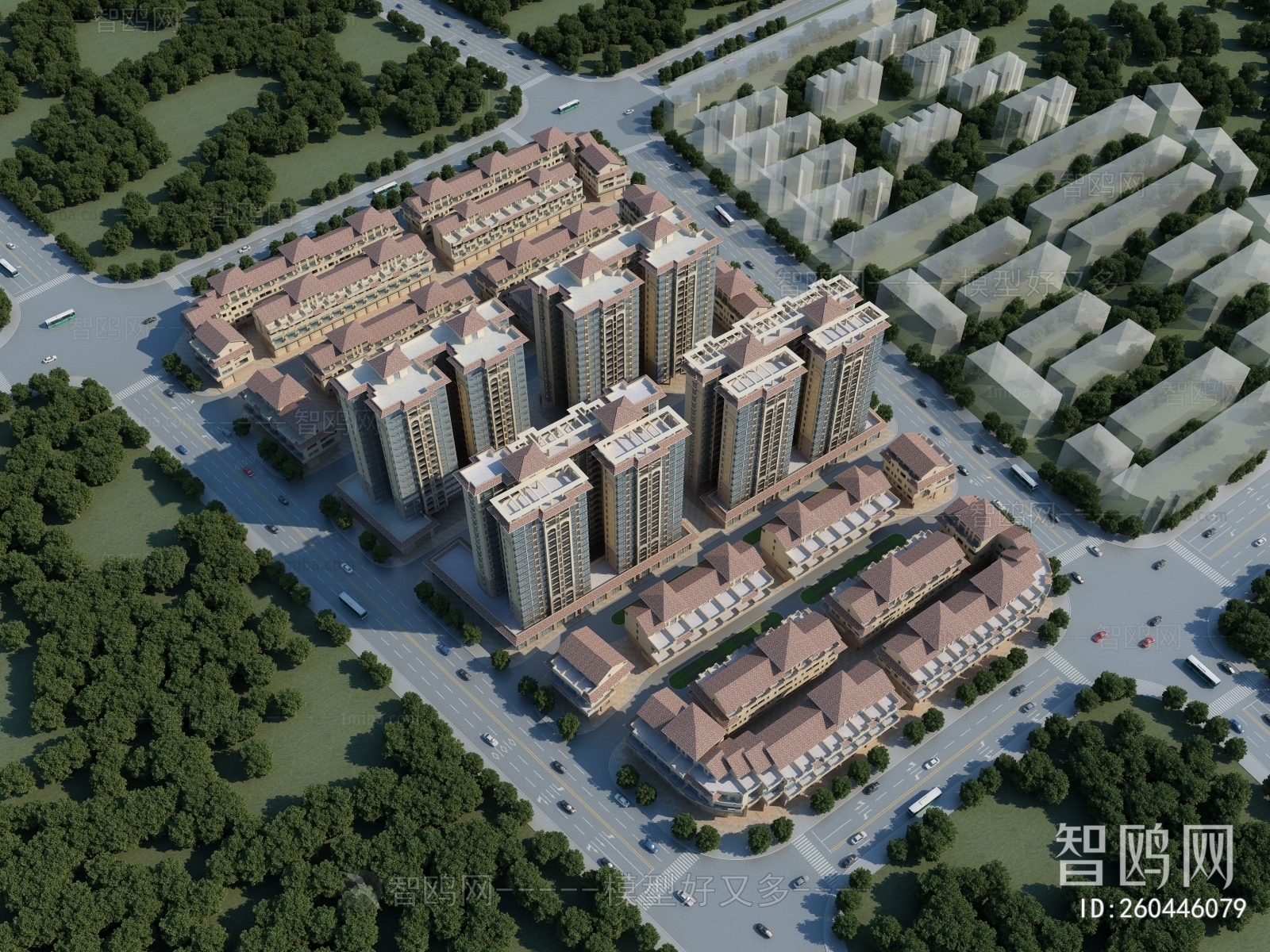 Chinese Style Architectural Bird's-eye View Planning