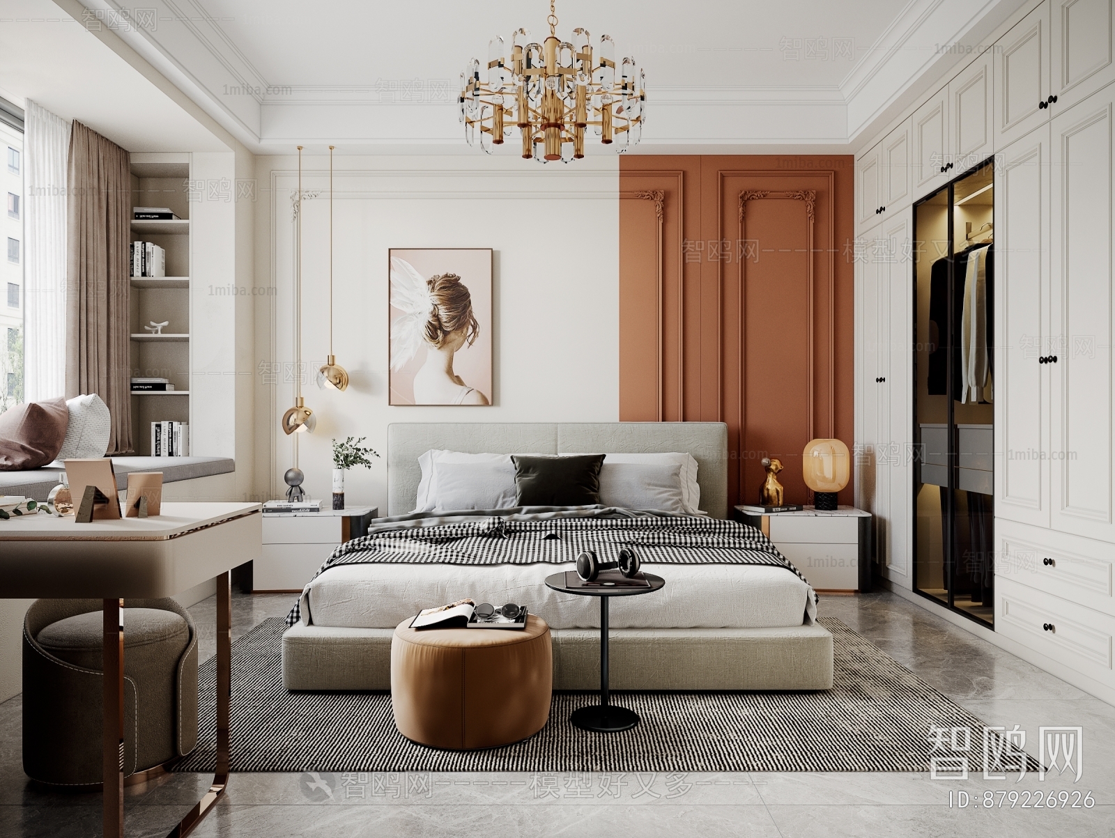 Modern French Style Simple European Style A Living Room