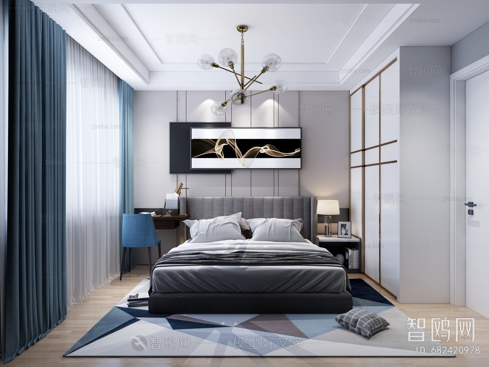 Post Modern Style Bedroom