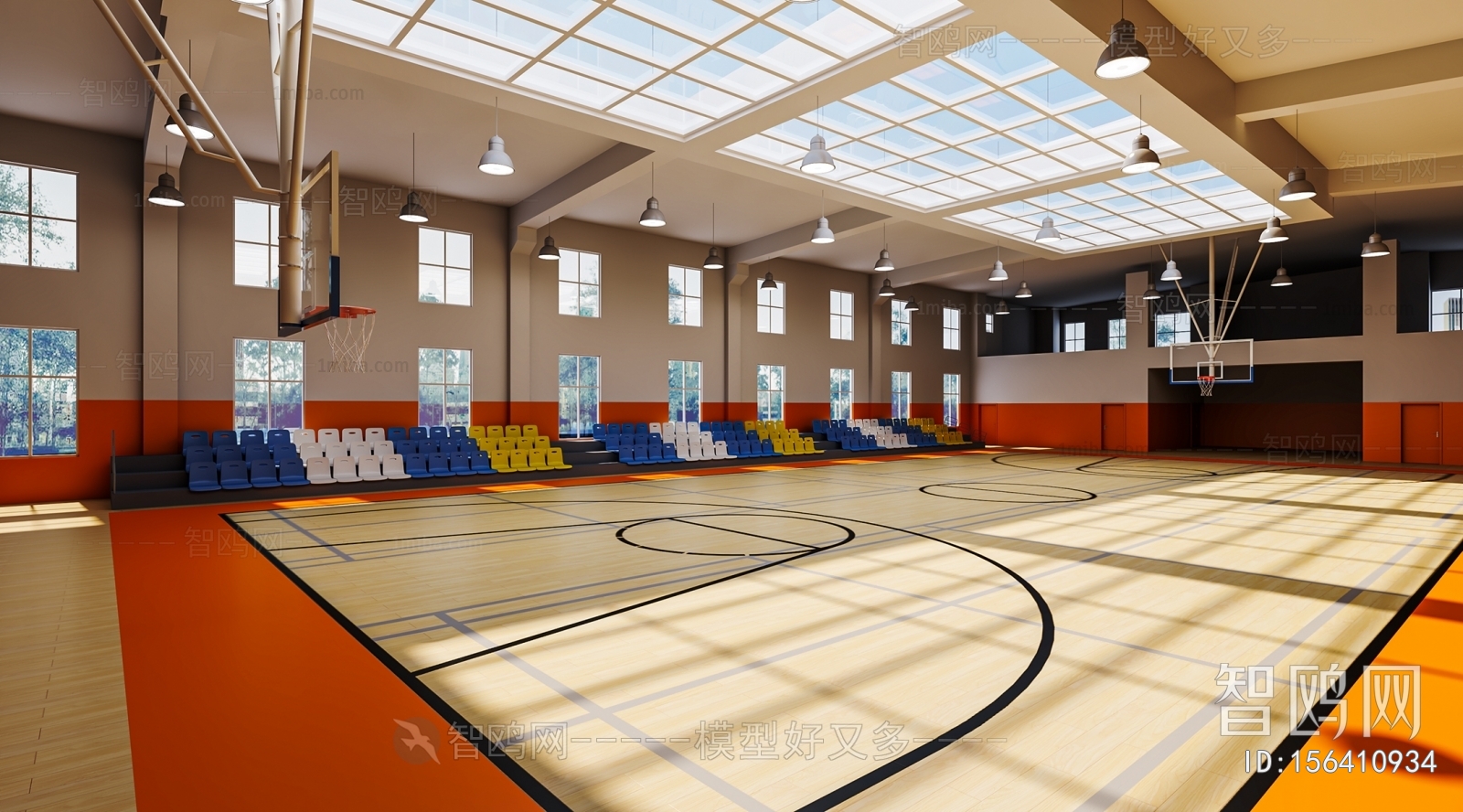 Modern Basketball Arena