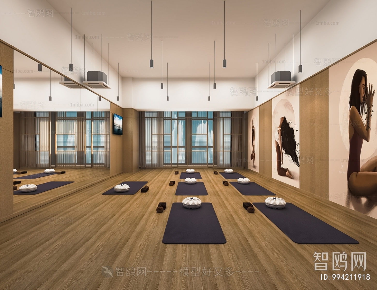 Modern Yoga Room