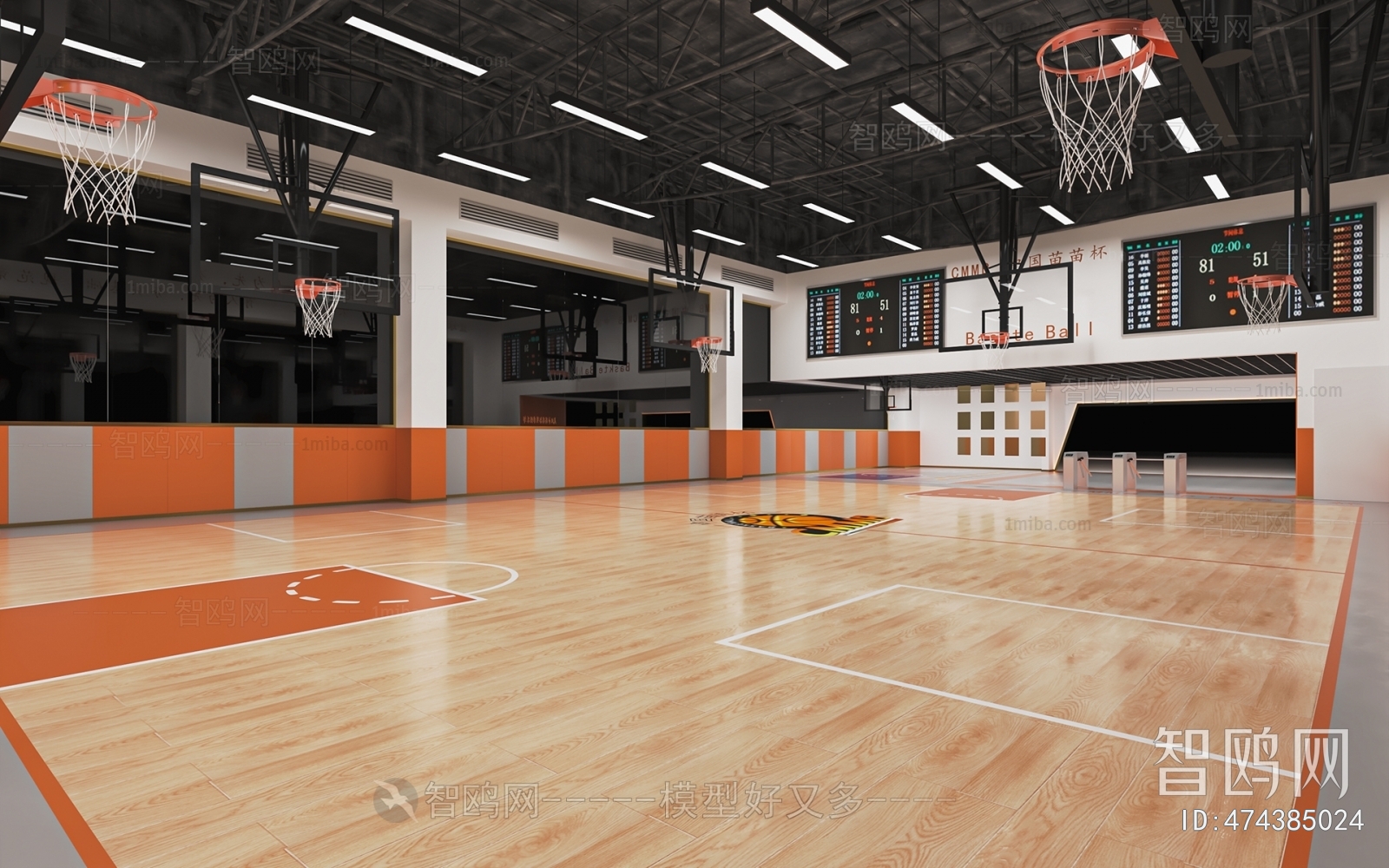 Modern Basketball Arena