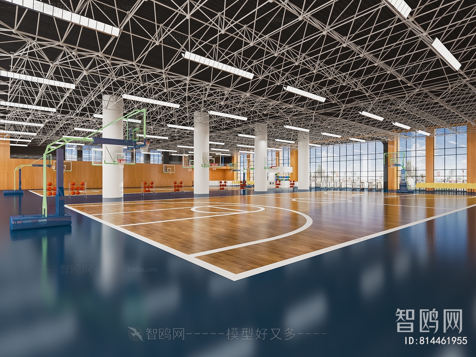 Modern Basketball Arena