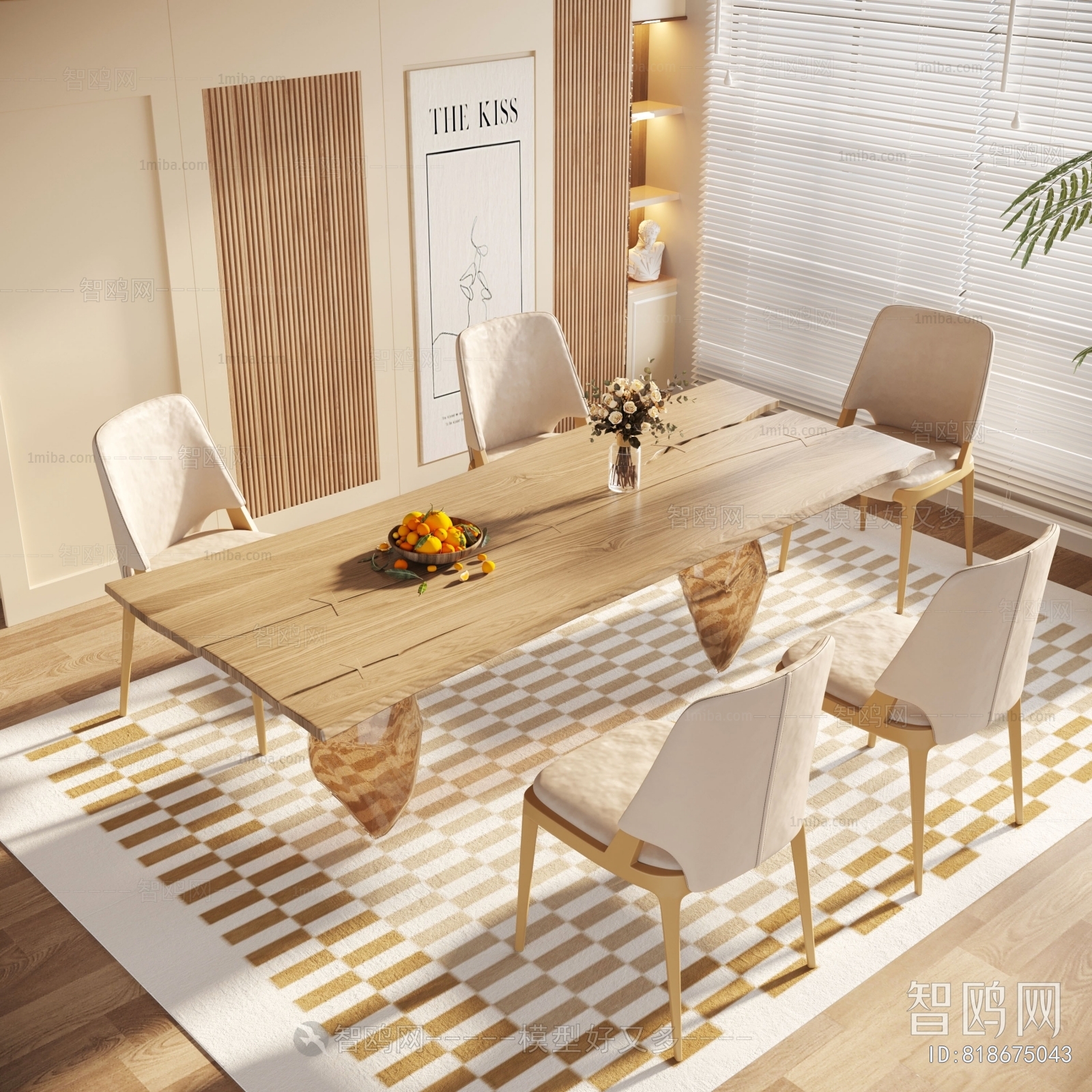 Nordic Style Dining Table And Chairs