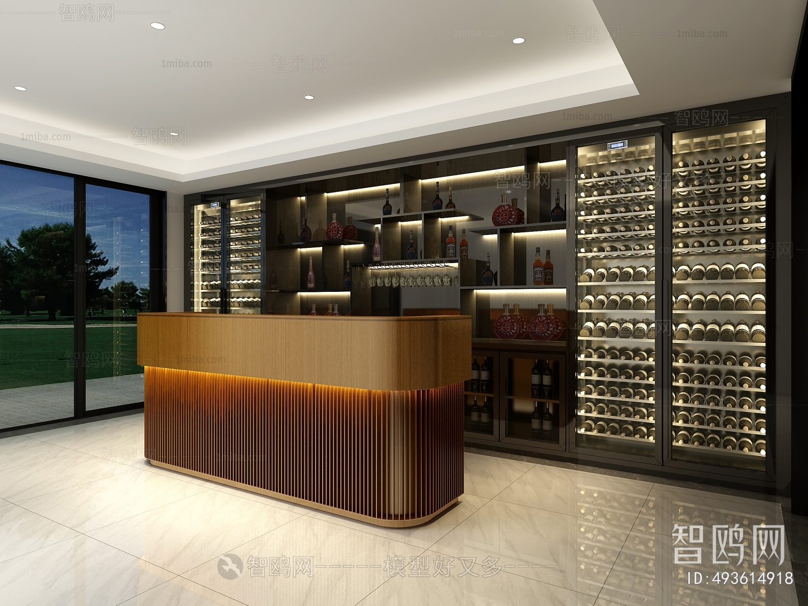 Modern Wine Cellar/Wine Tasting Room