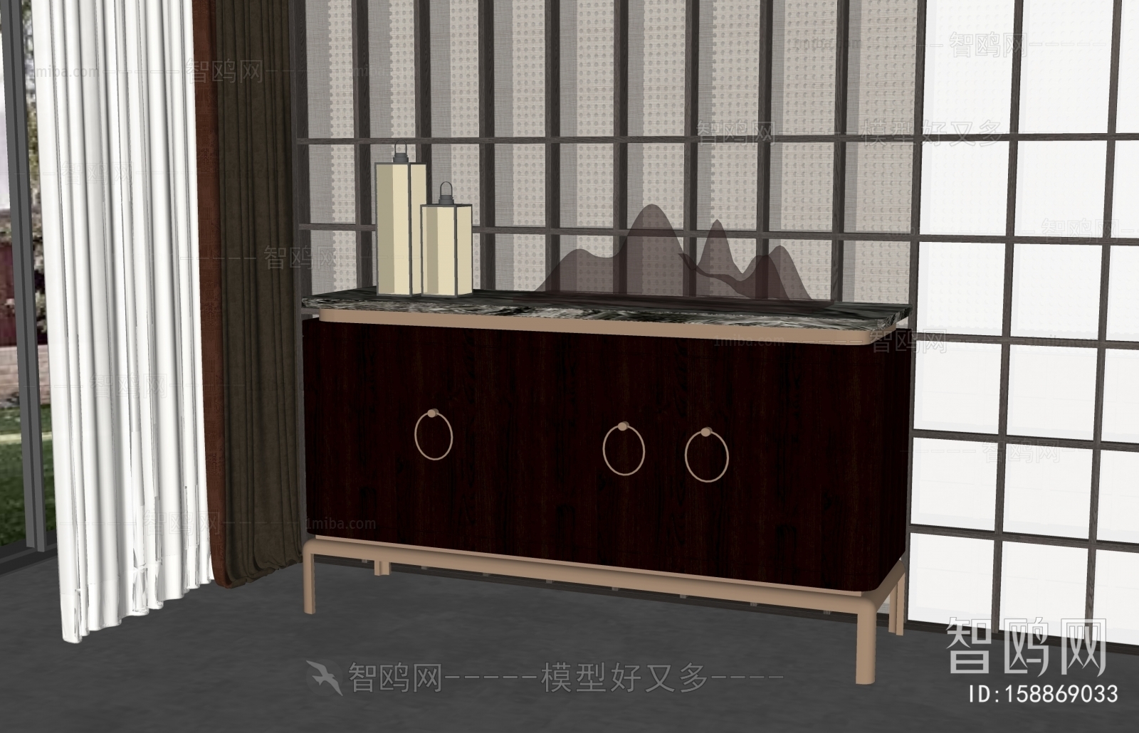 New Chinese Style Side Cabinet/Entrance Cabinet