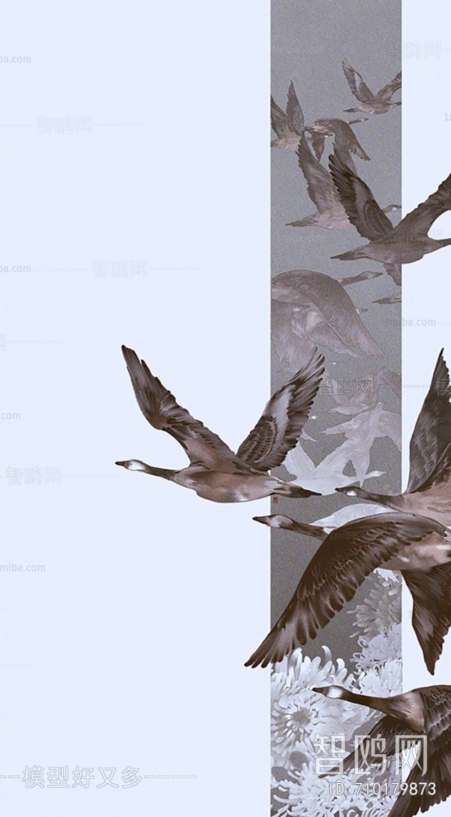 新中式飞鸟装饰画
