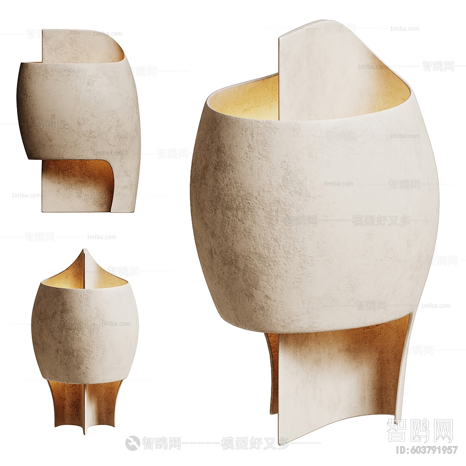 Wabi-sabi Style Table Lamp