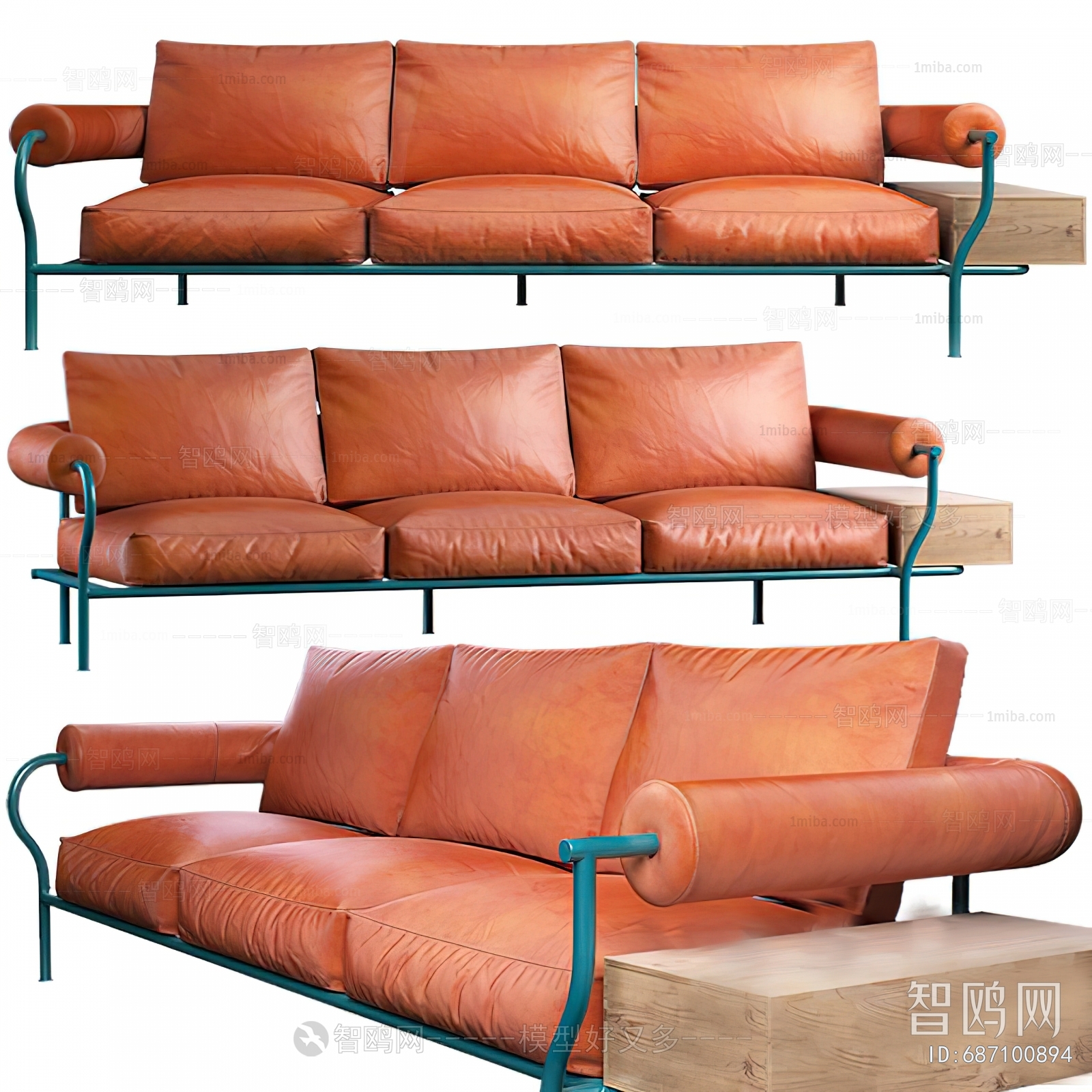 Modern Three-seat Sofa