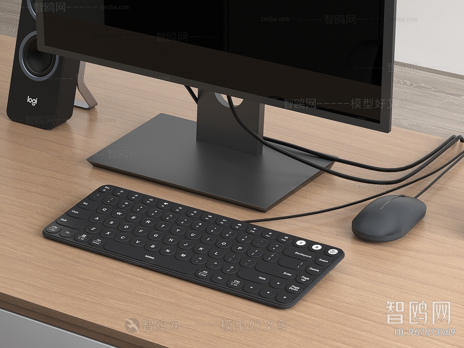现代键盘 鼠标 电脑显示器