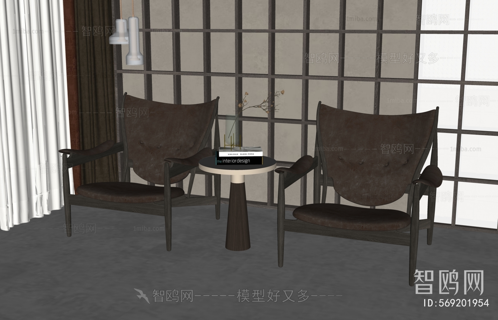 New Chinese Style Lounge Chair