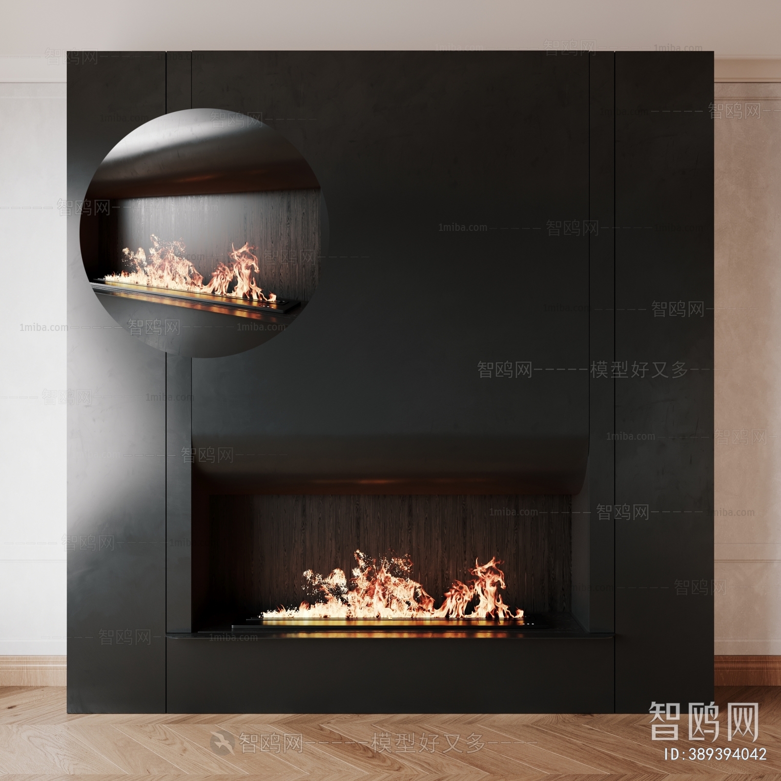 Modern Electronic Fireplace