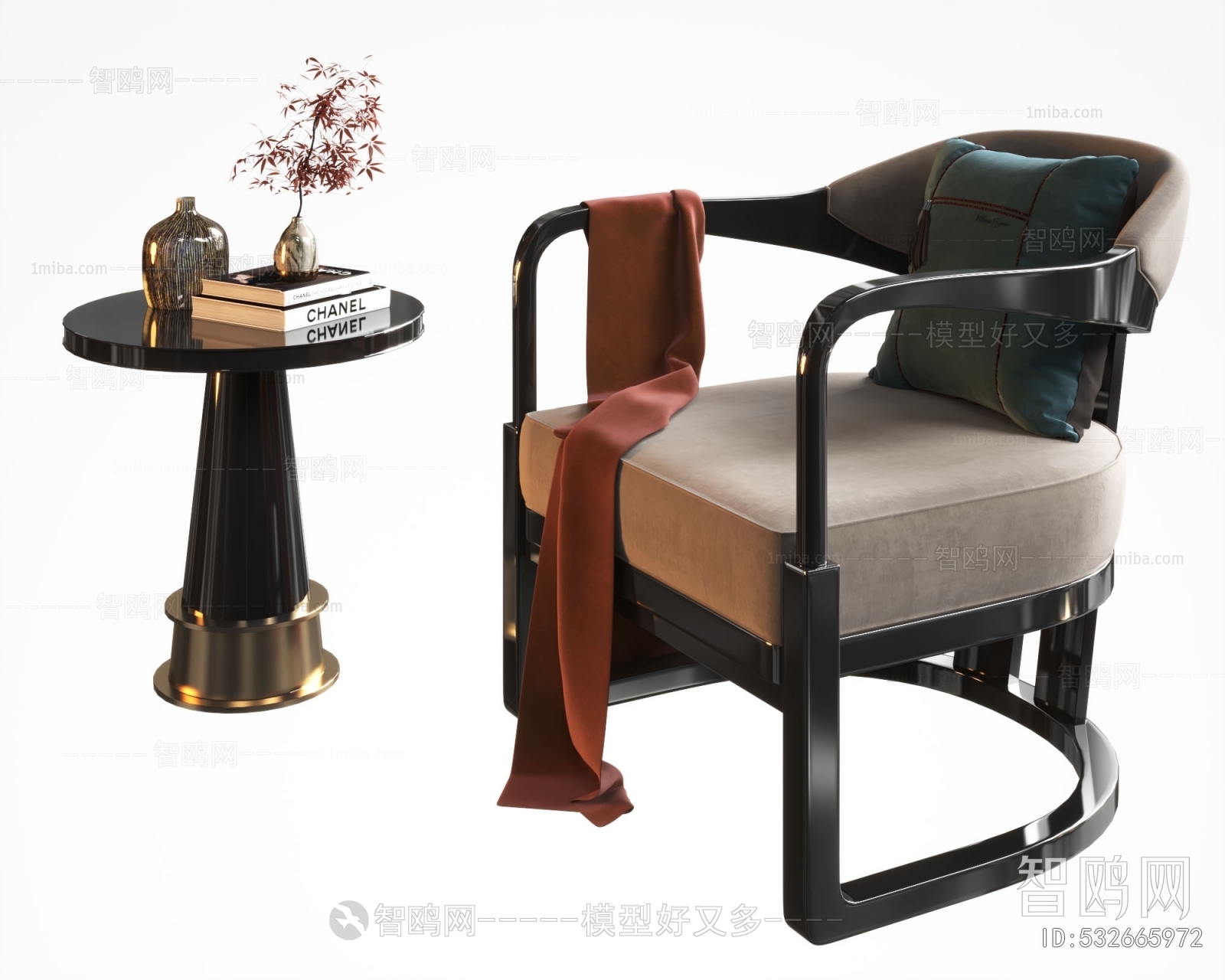 New Chinese Style Lounge Chair