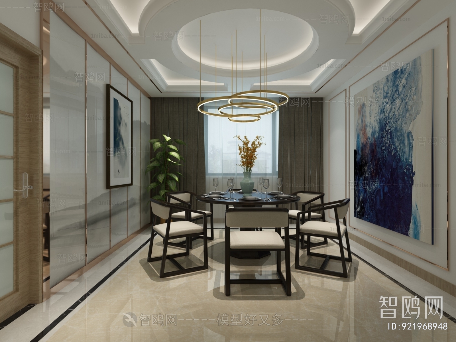 New Chinese Style Dining Room