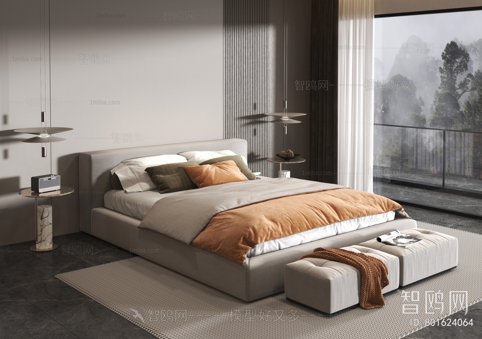 Modern Double Bed