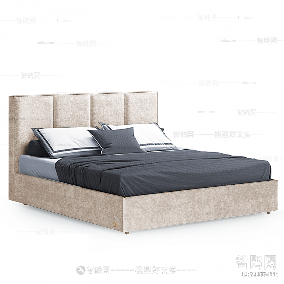 Modern Nordic Style Double Bed