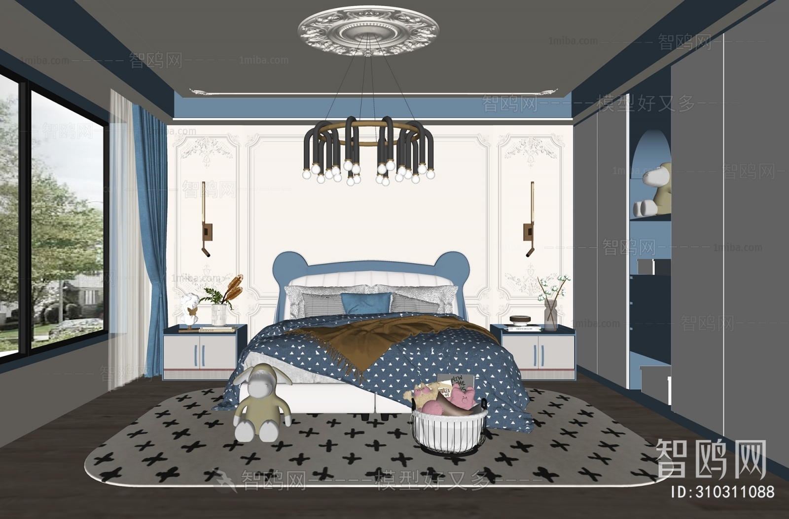 French Style Boy's Room And Son's Room