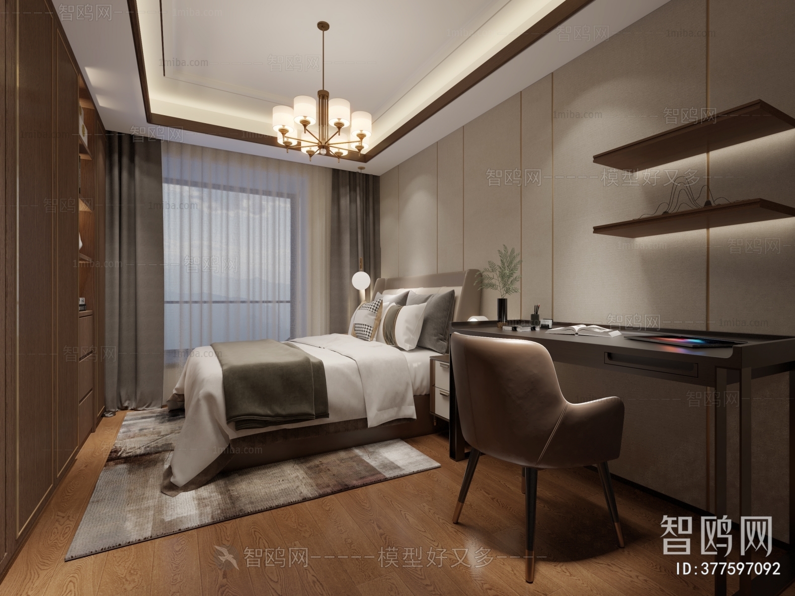 New Chinese Style Bedroom