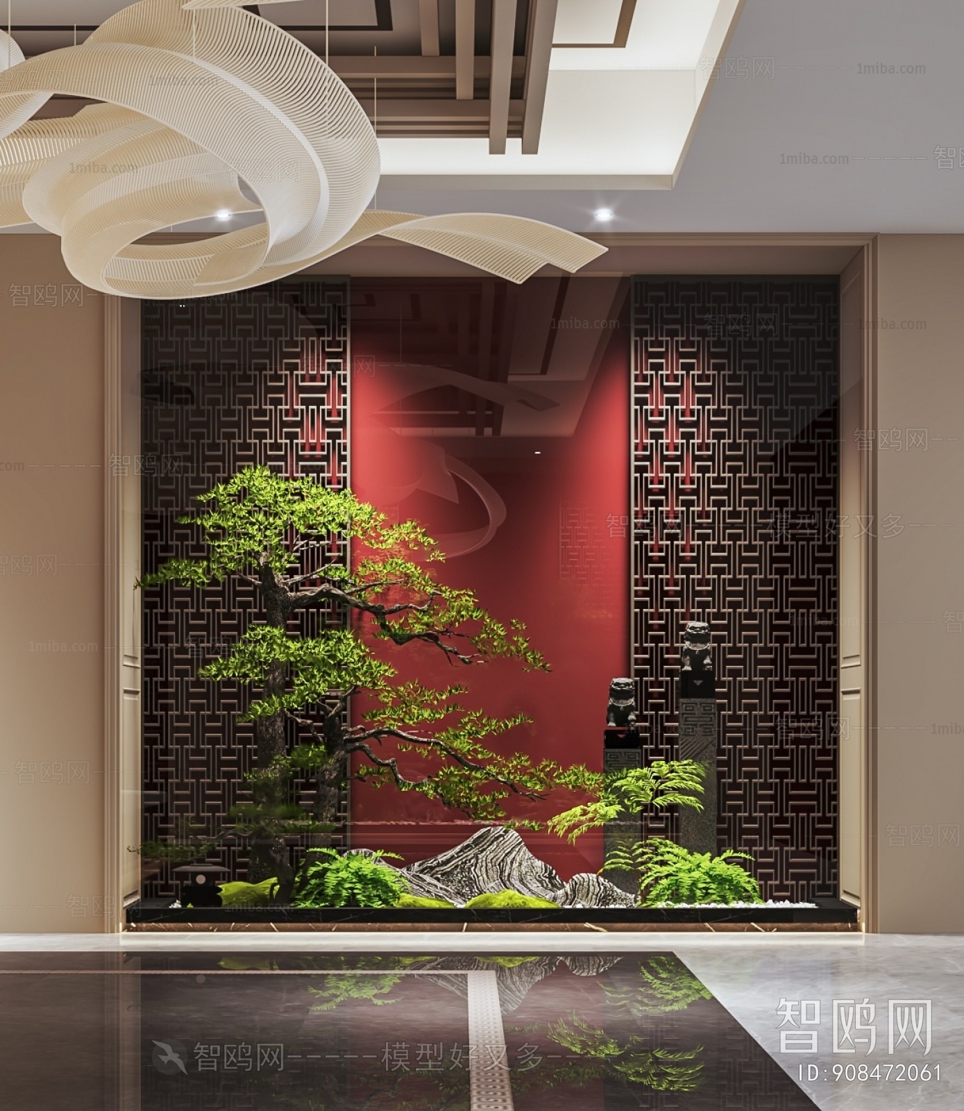 New Chinese Style Lobby Hall