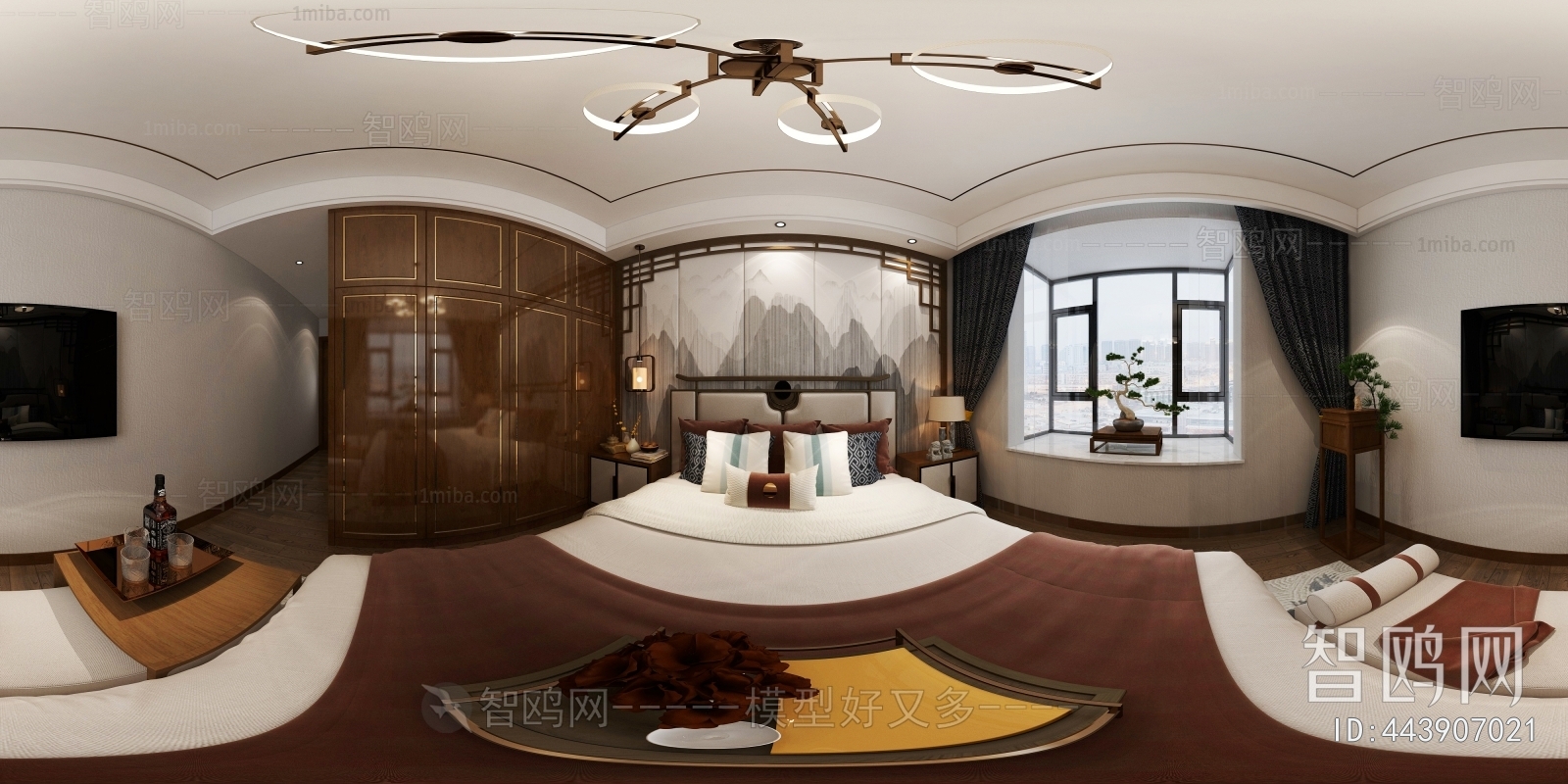 New Chinese Style Bedroom