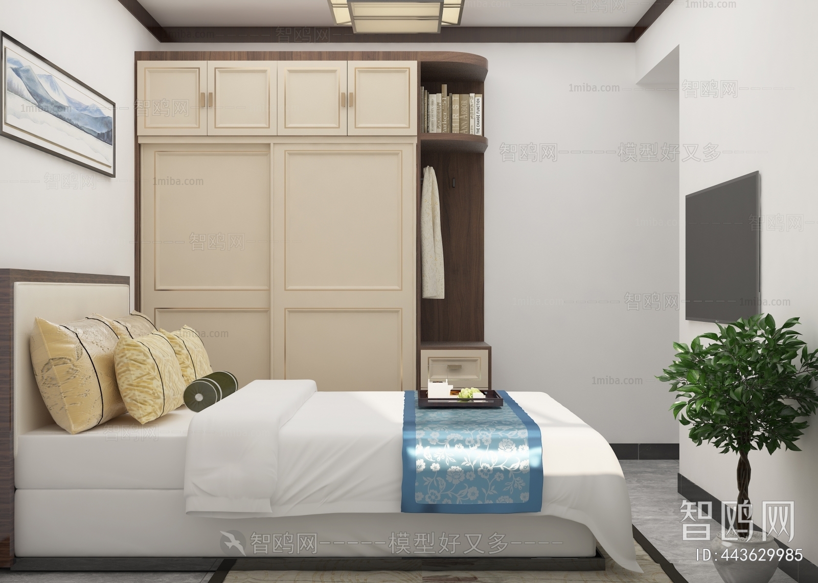 New Chinese Style Bedroom