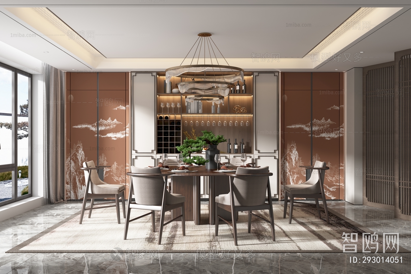 New Chinese Style Dining Room