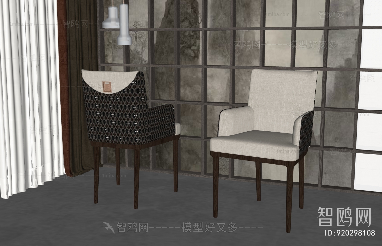 New Chinese Style Lounge Chair