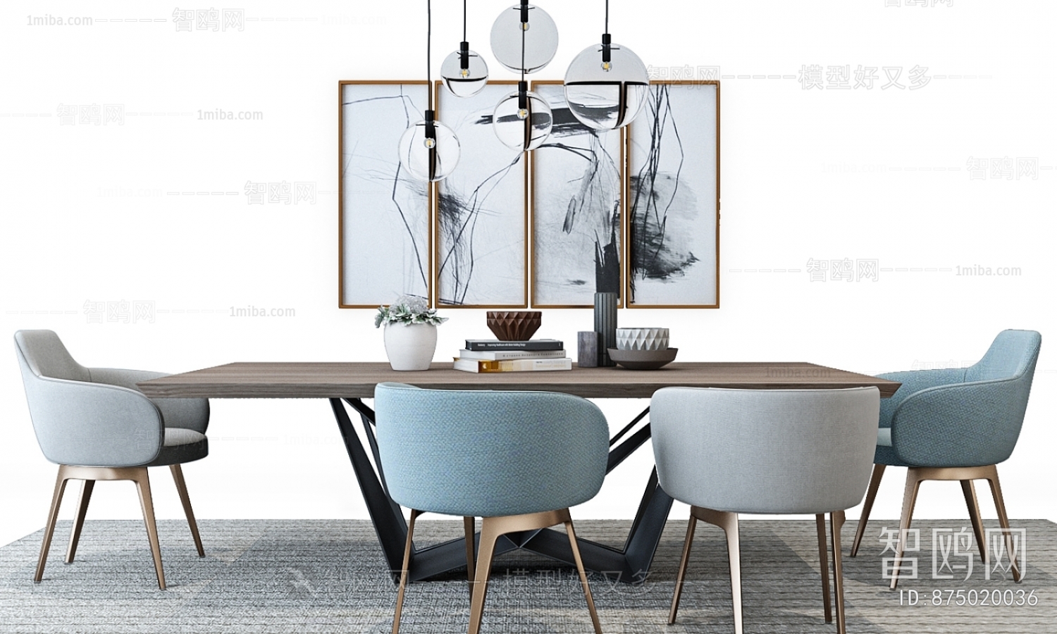 Modern Nordic Style Dining Table And Chairs